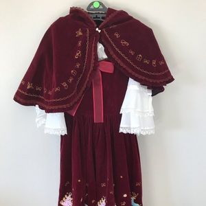 Sweet Lolita velvet Christmas dress, cape, blouse